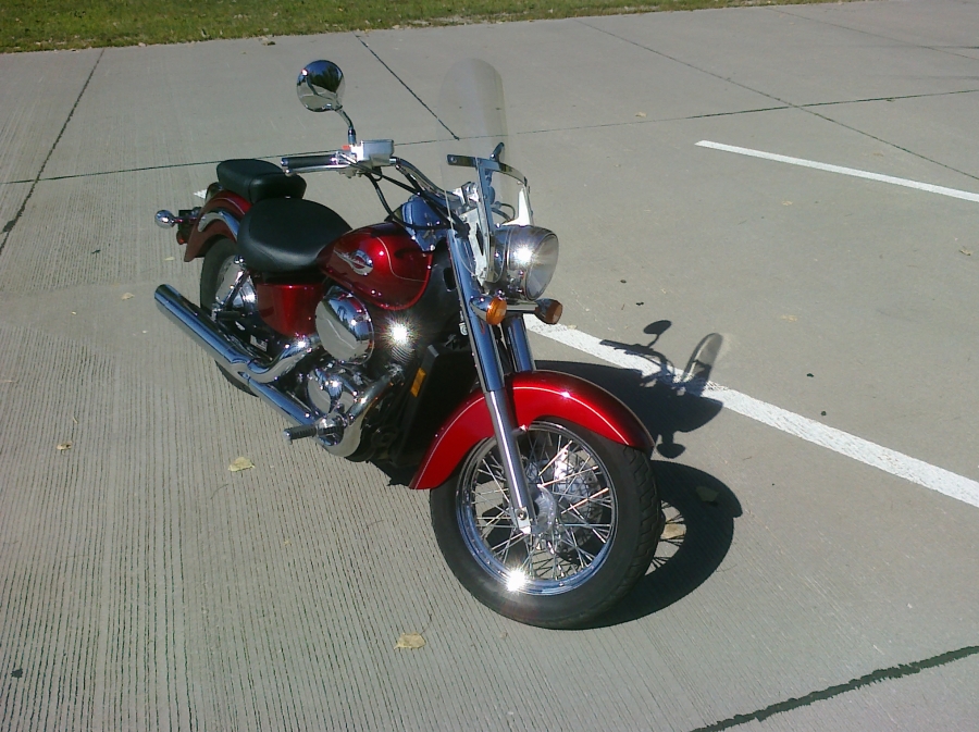 Mobile Cruiser Motorcycle Repair Shop,This 2003 Honda Shadow Ace had an oil/filter change, both carburetors rebuilt, air filter, and ignition tuneup, and 2 new spark plugs.
